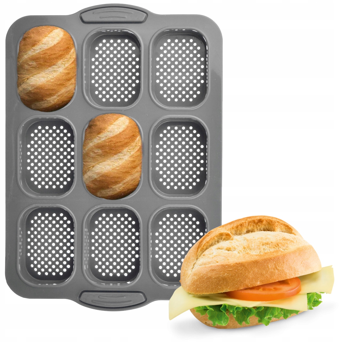 SILIKÓNOVÁ FORMA NA PEČENIE 4 KS MINI BUNS Brunbeste 23,5 x 33,5 cm